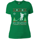 roller hockey Christmas ugly