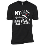 Houston Texans Football My Heart is on that Field - Premium Short Sleeve T-Shirt