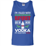 Christmas Gift Shirt Christmas Spirit Vodka Santa - Tank Top
