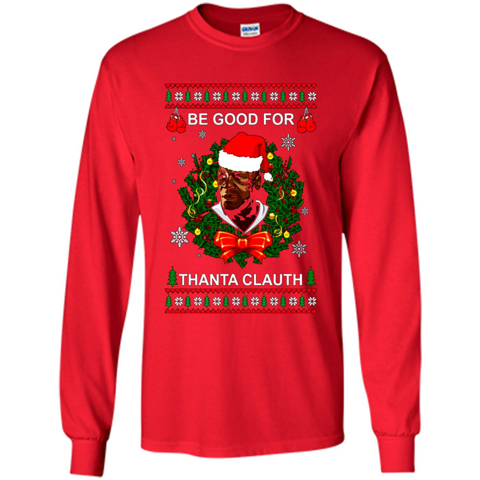 Mike Tyson Thanta Clauth Santa Claus Christmas sweater PINGPONG
