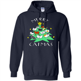 Merry Catmas Funny Cool Christmas Mug PINGPONG - Hoodie