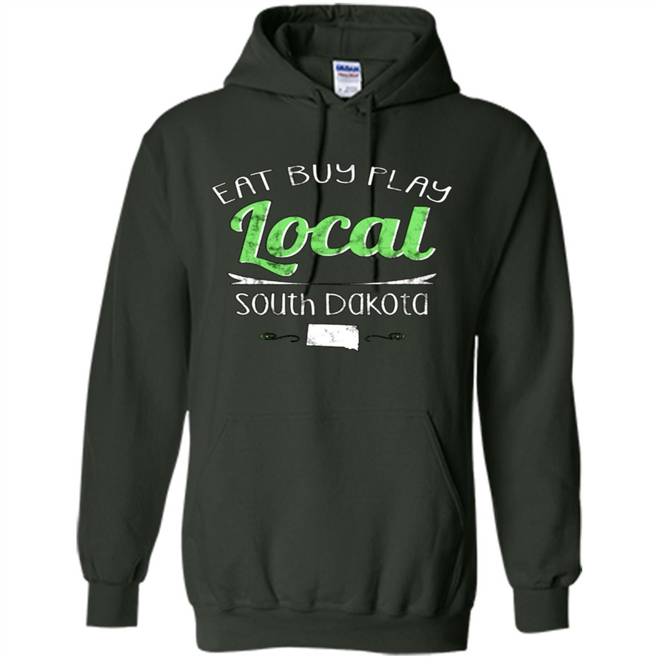 Eat Buy Play Local South Dakota Distressed PING PONG