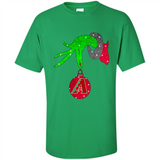GRINCH HAND HOLDING ARIZONA DIAMONDBACKS GLITTER CHRISTMAS PINGPONG
