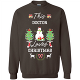 This Doctor Loves Christmas Tree Shirt with Snowman