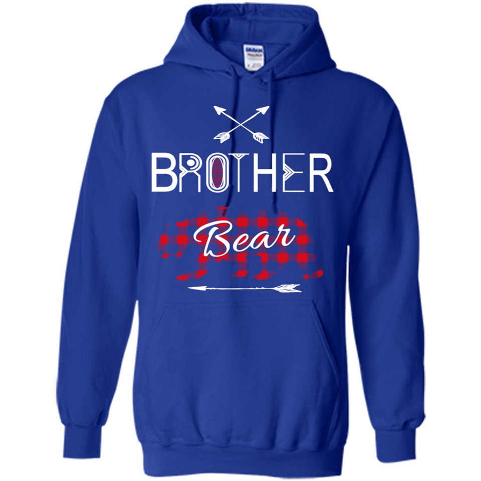 Brother Shirt Buffalo Plaid Family Camping Bear Tee - Hoodie