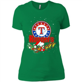 Snoopy Christmas Texas Rangers - Ladies' Boyfriend T-Shirt