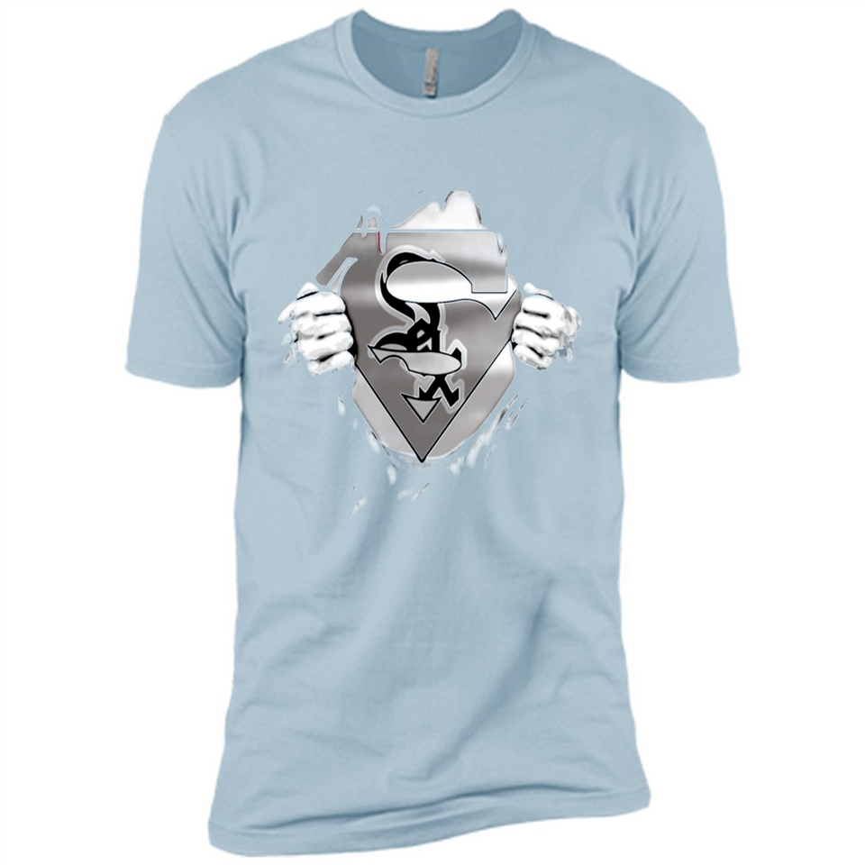 Chicago White Sox And Superman Fans - Premium Short Sleeve T-Shirt