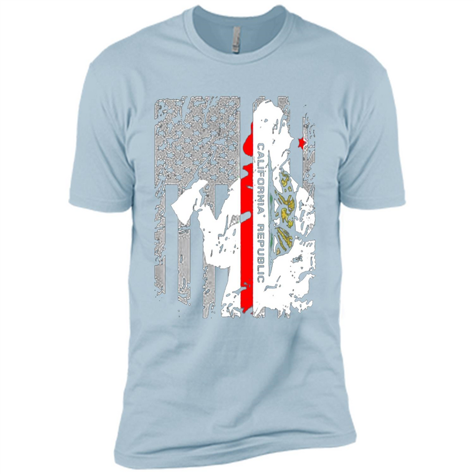 Paradise California Firefighter Thin Red Line Funds Youth T-Shirt PINGPONG - Premium Short Sleeve T-Shirt