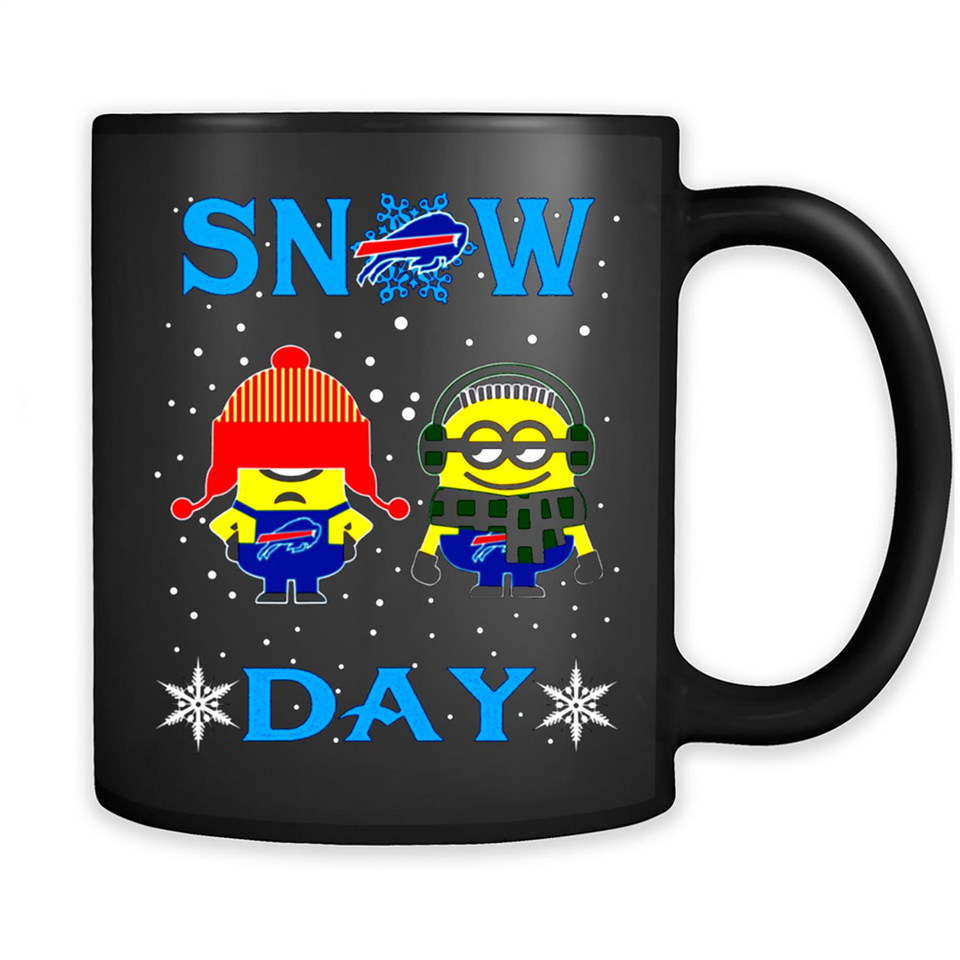 Snow Day Shirt For Buffalo Bills Vs Minion Fans pingpong