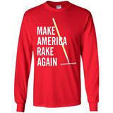 Make America Rake Again California Fires Paradise Youth T-Shirt PINGPONG - Long Sleeve T-Shirt