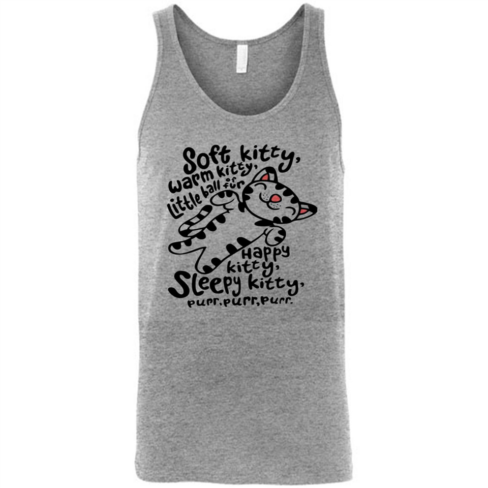 Soft kitty warm kitty little ball of fur - Canvas Unisex Tank
