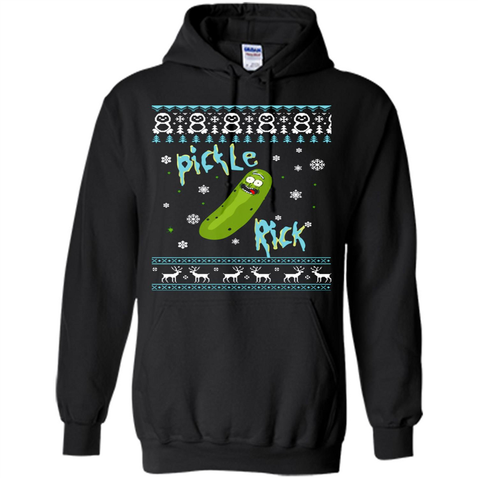 Rick and Morty Pickle Rick Ugly Christmas Sweater - Hoodie