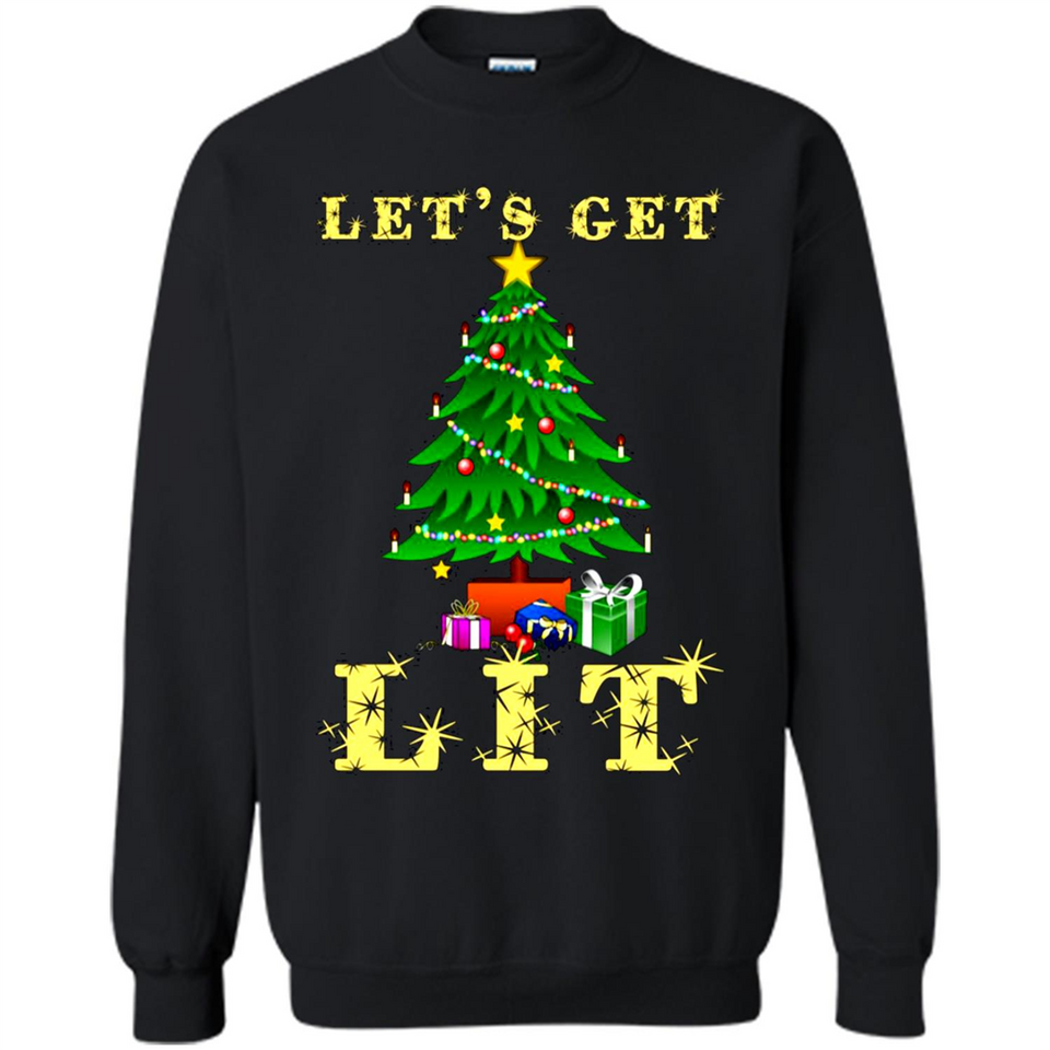 Let’s Get Lit Christmas Drinking sweater PINGPONG