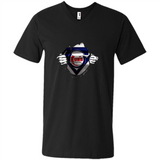 Chicago Cubs And Superman Fans - Men's V-Neck