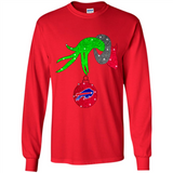 GRINCH HAND HOLDING BUFFALO BILLS GLITTER CHRISTMAS PINGPONG