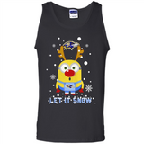 Minion Baltimore Ravens Ugly Christmas Sweater Let it Snow - Tank Top