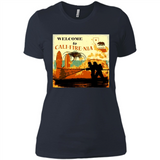Paradise California Camp Fire Youth T-Shirt PINGPONG - Ladies' Boyfriend T-Shirt