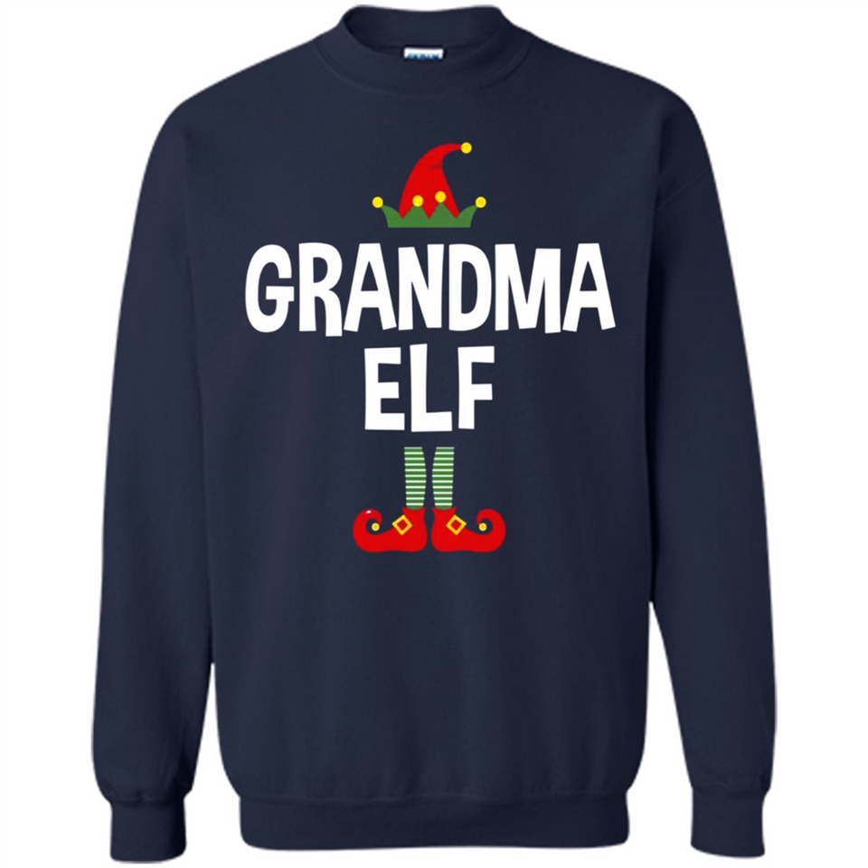 Grandma Elf Shirt -Family Matching Christmas Pajamas - Sweatshirt