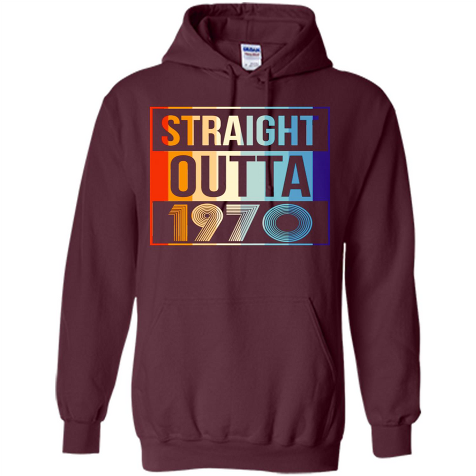 Retro Straight Outta 1970 48 Years Old - Hoodie