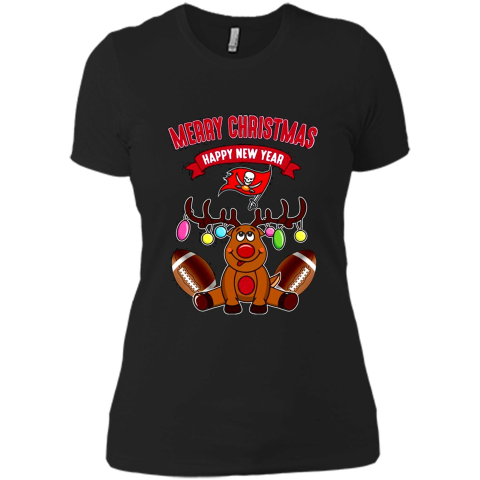 Tampa Bay Buccaneers NFL Reindeer Funny Merry Christmas And Happy New Year