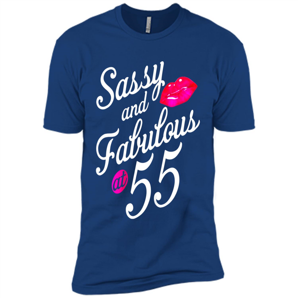 Sassy and Fabulous at 55 - 55th Birthday - Premium Short Sleeve T-Shirt