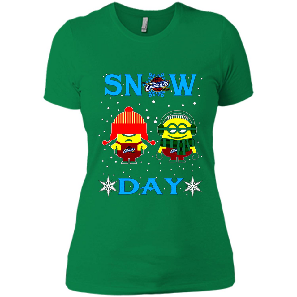 Snow Day Shirt For Cleveland Cavaliers Vs Minion Fans pingpong
