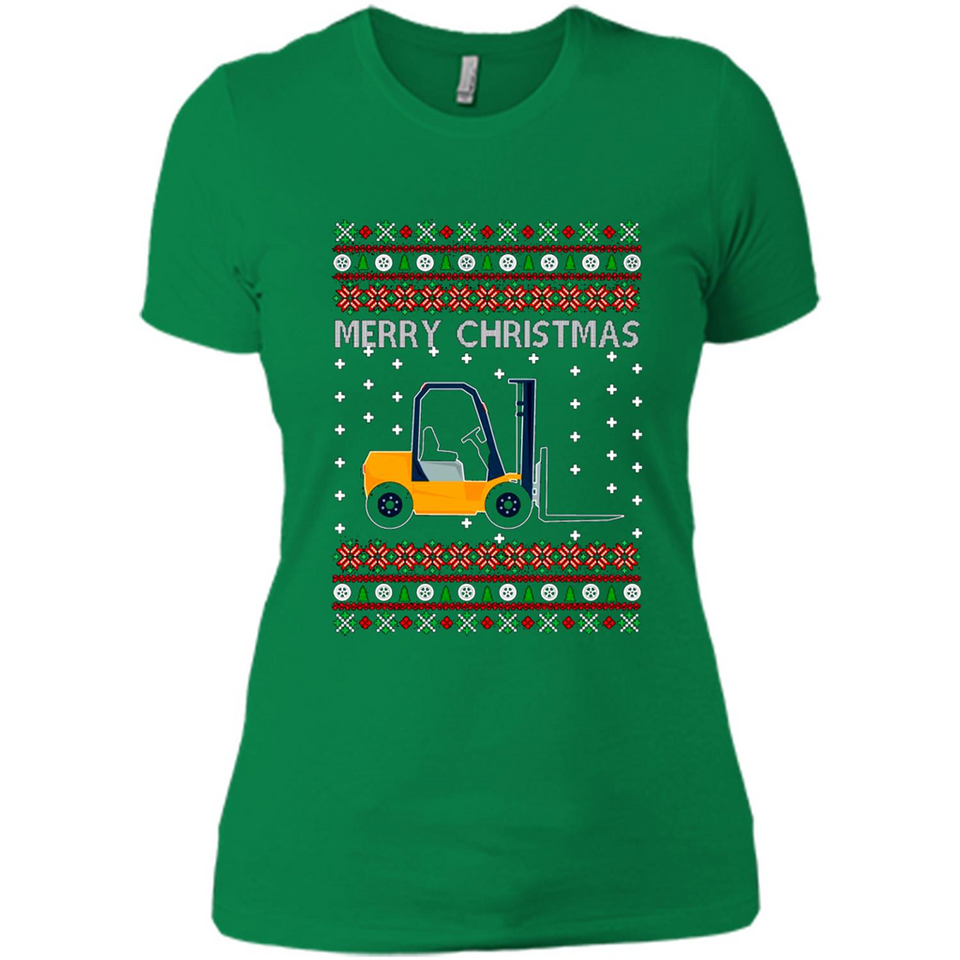Merry Christmas Forklift ugly sweatshirt PINGPONG