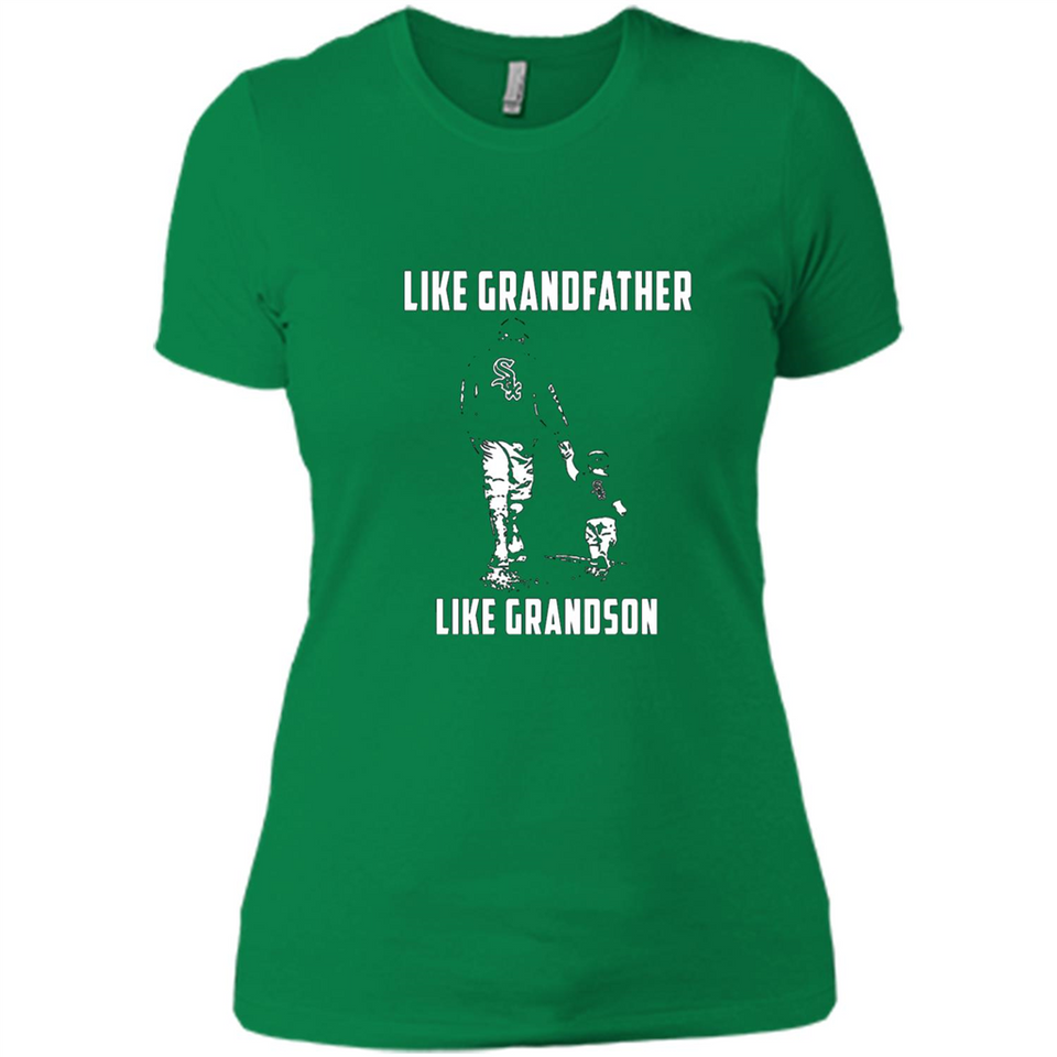 Chicago White Sox GrandFather Like GrandSon - Ladies' Boyfriend T-Shirt
