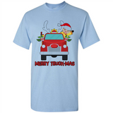 Merry Truck-Mas Christmas Fire Truck Cute Reindeer Sporty - Shirt