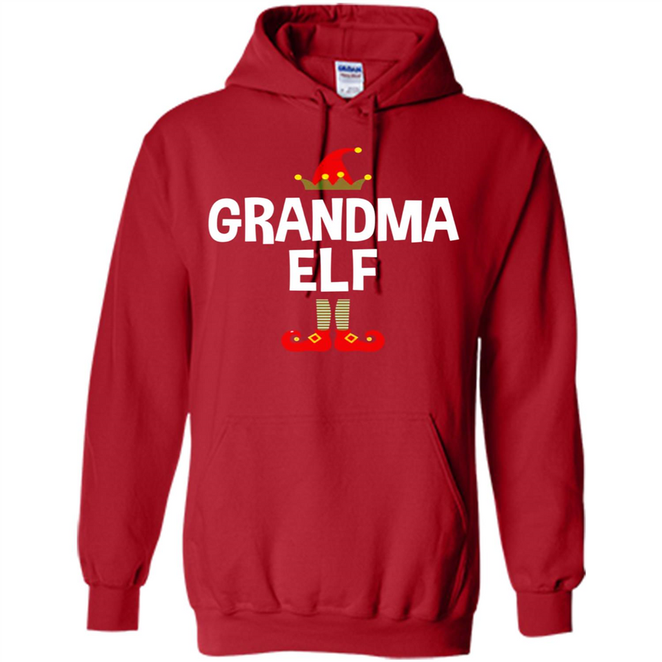 Grandma Elf Shirt -Family Matching Christmas Pajamas - Hoodie