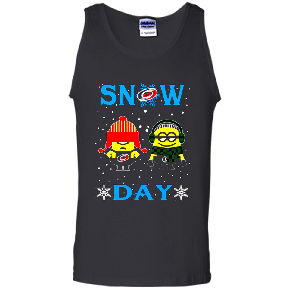 Snow Day Shirt For Carolina Hurricanes Vs Minion Fans pingpong