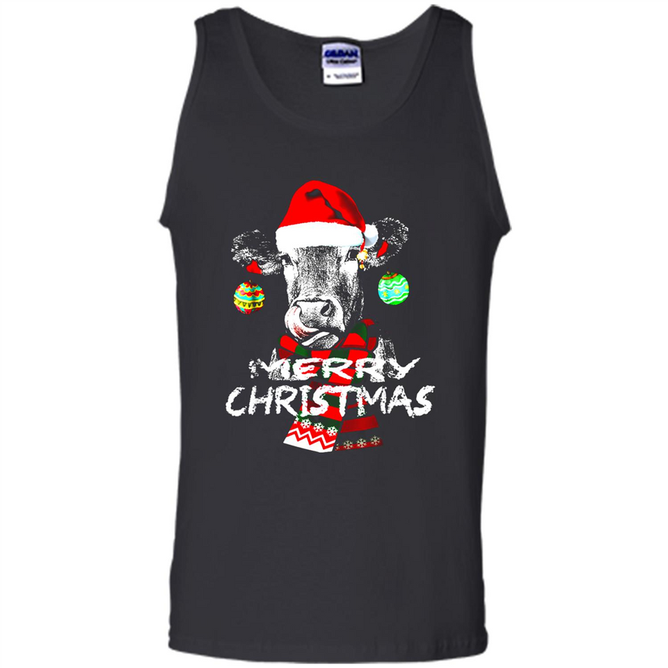 Fabulous Mooey christmas Heifers Cow Christmas lights - Tank Top