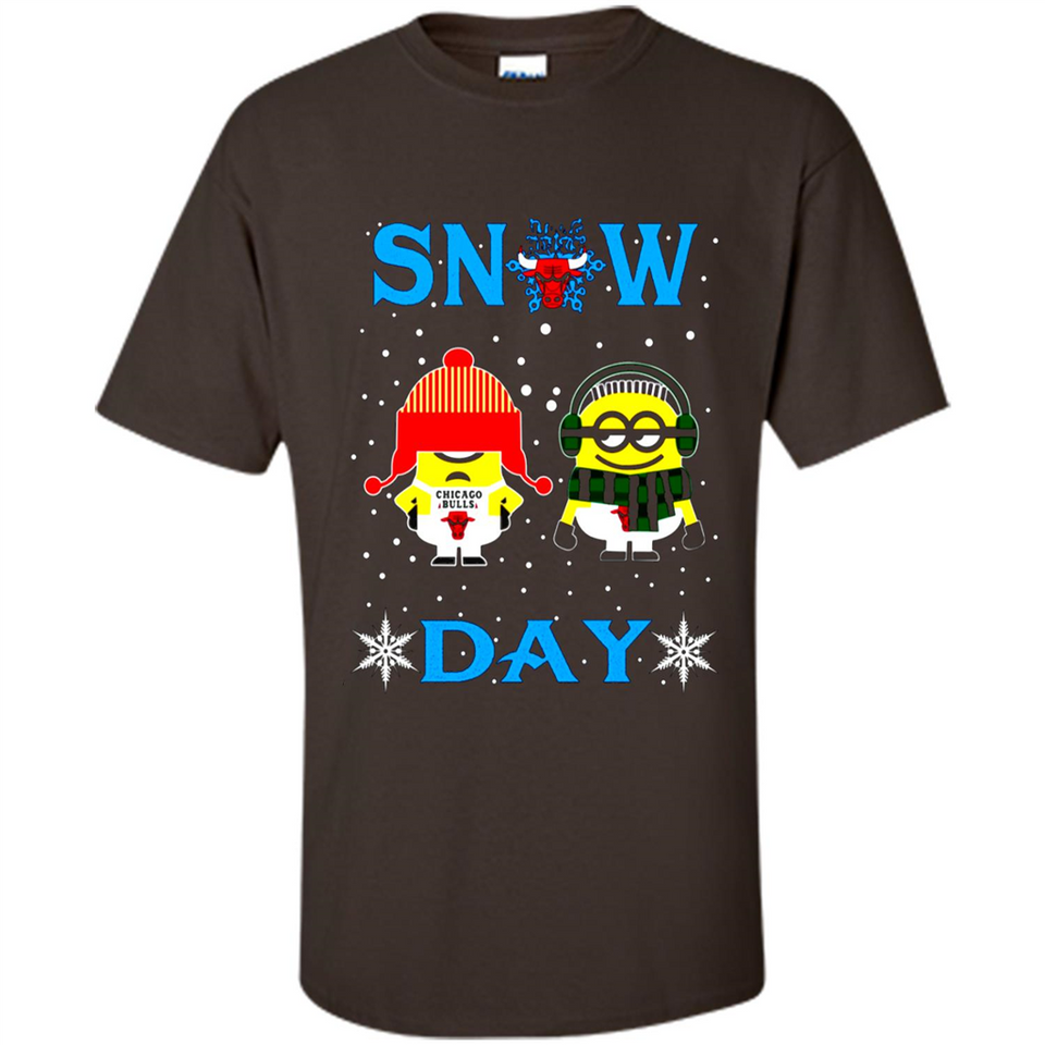 Snow Day Shirt For Chicago Bulls Vs Minion Fans pingpong