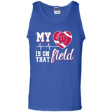 Wisconsin Badgers Football My Heart is on that Field - Tank Top