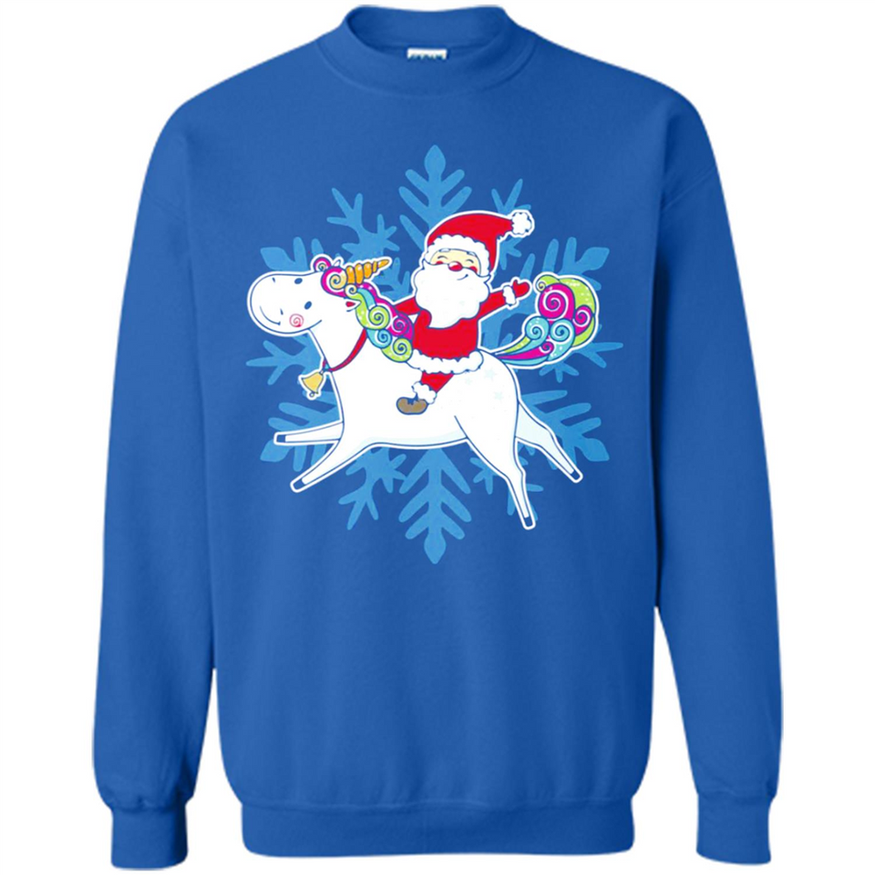Unicorn And Santa Christmas 1 - Sweatshirt