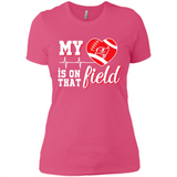 Tampa Bay Buccaneers Football My Heart is on that Field - Ladies' Boyfriend T-Shirt