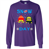 Snow Day Shirt For Carolina Hurricanes Vs Minion Fans pingpong