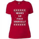 Merry go fuck yourself Christmas sweatshirt PINGPONG