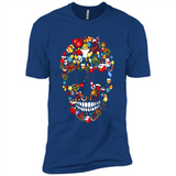 Skull Christmas Decorations Merry Xmas T-Shirt - Premium Short Sleeve T-Shirt