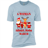 Never Underestimate A March Woman Watches Hallmark Movies Sweatshirt PINGPONG