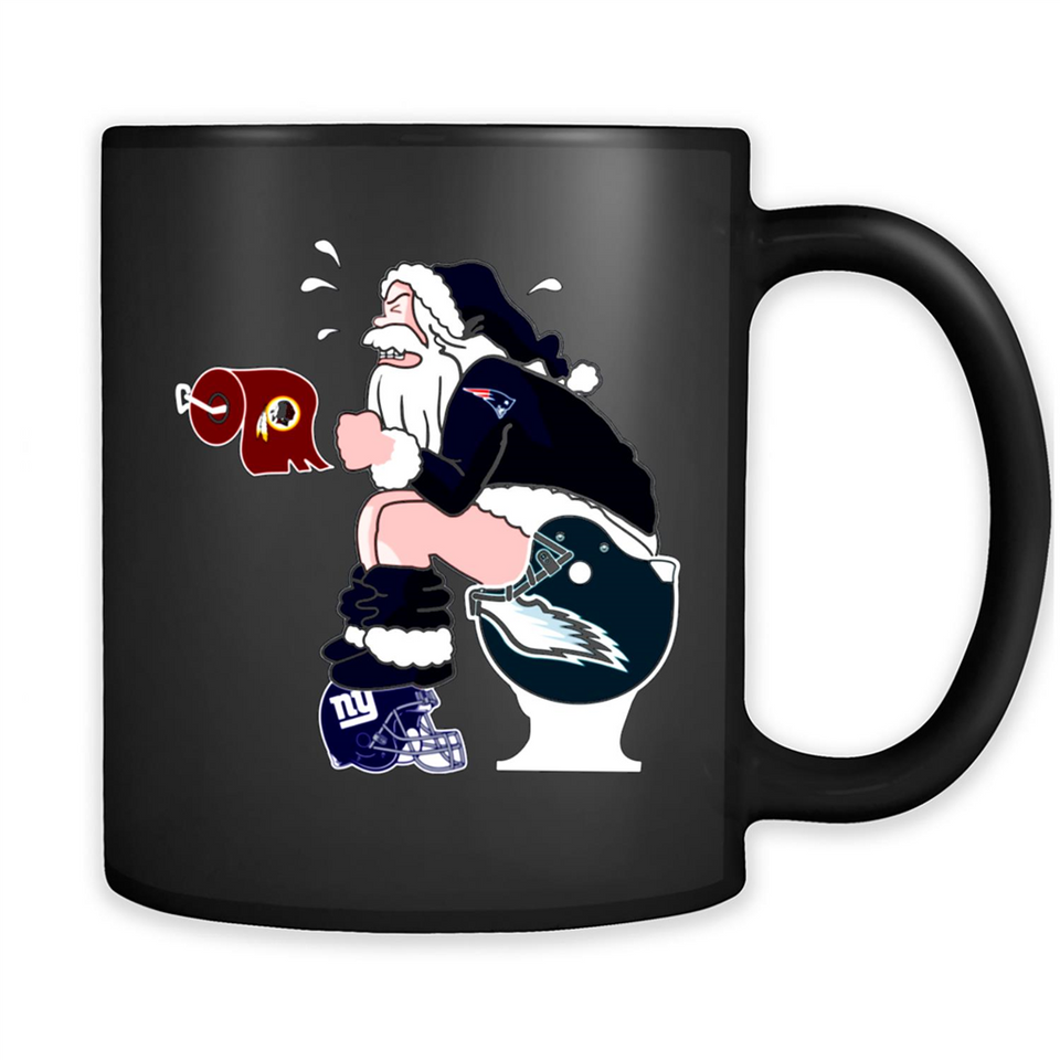New England Patriots Toilet Santa Claus PINGPONG
