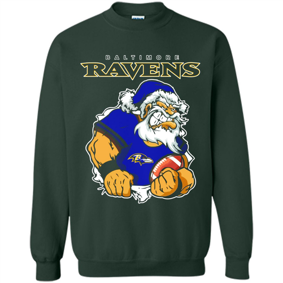 Grumpy Santa Claus Baltimore Ravens Football Team PINGPONG
