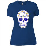 St. Louis Blues Hockey Sugar Skull Day of the Dead