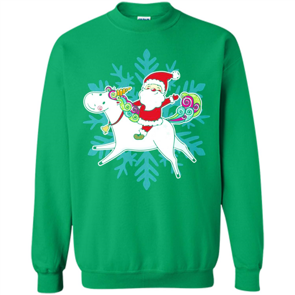 Unicorn And Santa Christmas 1 - Sweatshirt