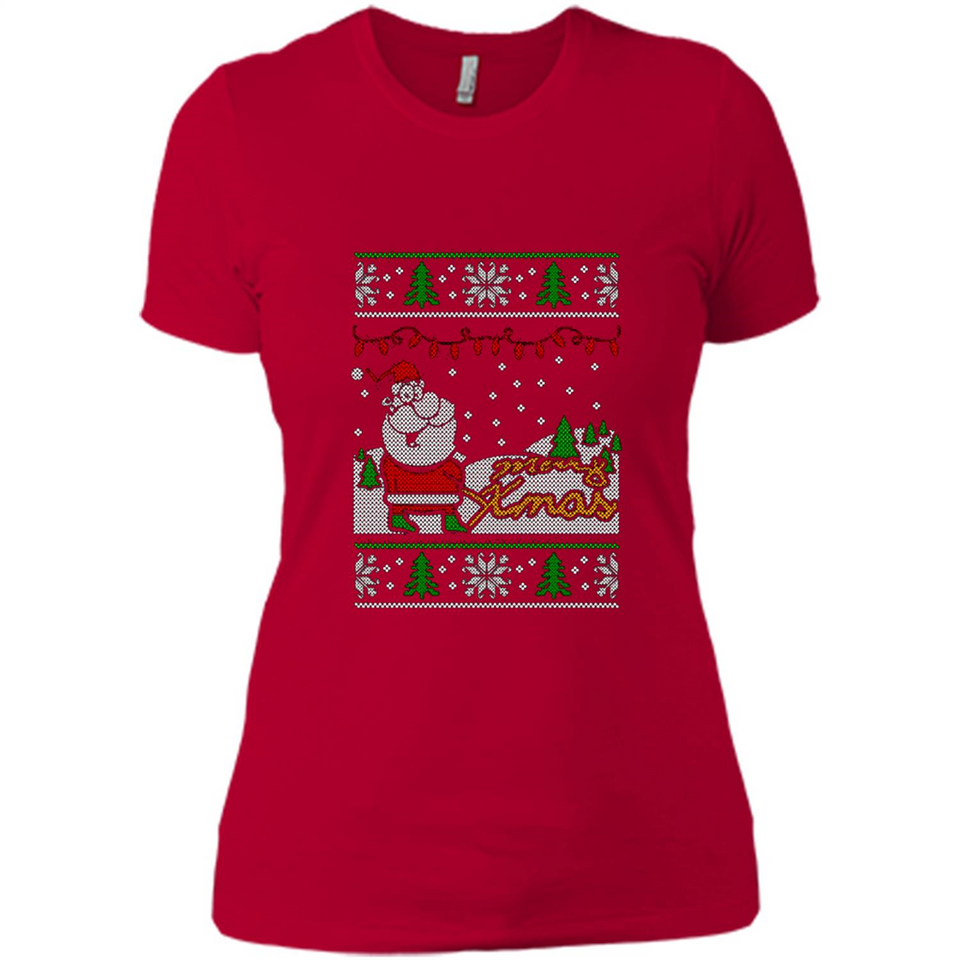 Bad Santa pingpong - Ladies' Boyfriend T-Shirt