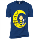 I LOVE YOU TO THE MOON AND BLACK CHARLIE BROWN AND SNOOPY