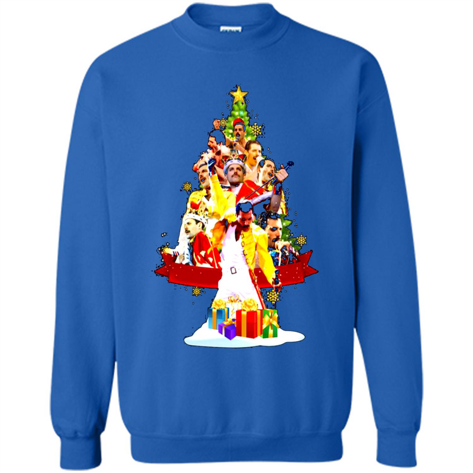 Freddie Mercury Christmas Tree Sweatshirt PING PONG