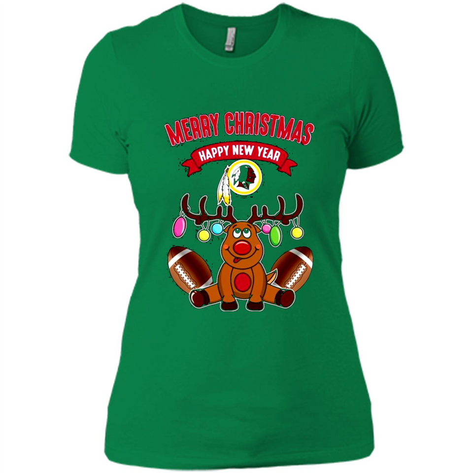 Washington Redskins NFL Reindeer Funny Merry Christmas And Happy New Year