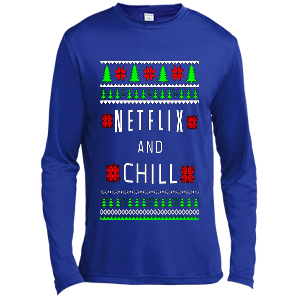 Netflix And Chill Christmas sweater PINGPONG