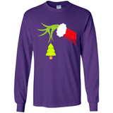 Funny Grinch Hand Holding Christmas Tree Ornament Christmas PING PONG